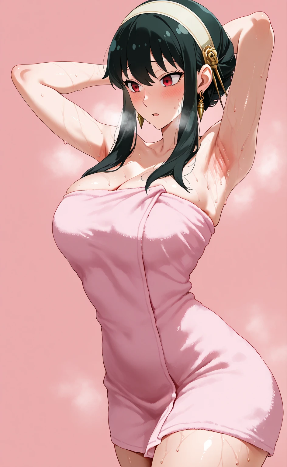 (((masterpiece))), (((best quality))), ((ultra-detailed)), (highly detailed CG illustration), Boa Hancock, (????:1.4), (masterpiece:1.5), Detailed Photo, Smiling, ????, (Best Quality: 1.4), (1girl), Beautiful Face, (Black Hair, long Hair: 1.3), Beautiful Hairstyle,  beautiful detail eyes, (realistic skin), beautiful skin, absurd, attractive, ultra high resolution, high definition, (???????? aroused:1.5), Pinkish white skin, cool white light, ???? pose, Beautiful , white background, pink soft white light, Wear a white tank top,