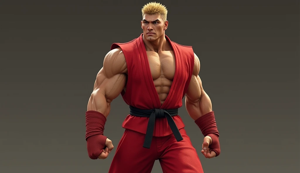 masterpiece,best quality,highres,Ken from street figher, bara, kick into fire ,naked,sitting ,erected big vein, fire aura around hands ,full of masculinity,manly,mature,handsome,huge,muscular,strong,in crimson gym short, street fighter, ken with long yellow hair \(sf\), nsfw