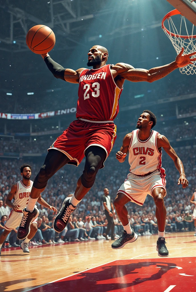 LeBron James dunks on snoop dog while the world ends
