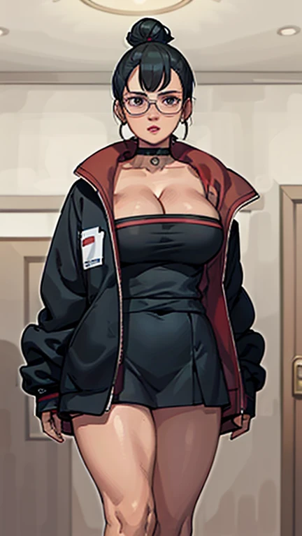 Need,tmasterpiece,whaite hair,Red eyes,Manteau blanc,Look up,The upper part of the body,Hairline,Fair skin,SideBraid,huge boob,Be red in the face
