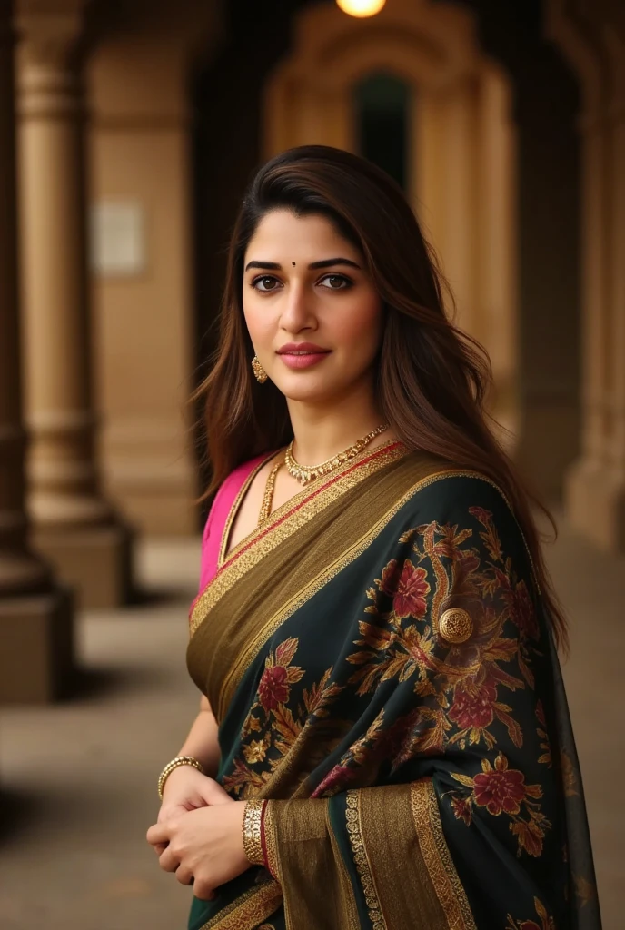 cinematic still highly detailed face, ((tamhwx woman)), beautiful eyes . emotional, harmonious, vignette, 4k epic detailed, shot on kodak, 35mm photo, sharp focus, high budget, cinemascope, moody, epic, gorgeous, film grain, grainy, (Raw photo:1.1), ((Full body Portrait)), Persian girl, ((tamhwx woman)) , by Steve Henderson, (white, Minimalism but extremely beautiful:1.4), (intricate details, masterpiece, best quality:1.4) , in the style of nicola samori, Cel Shaded Art, 2D, flat color, toon shading, cel shaded style, looking at viewer, outdoors, day, highly detailed face, ((tamhwx woman)), beautiful eyes, cute, enchanted, magic, stunning, intricate, elegant, highly determined, colorful, light, divine atmosphere, sharp focus, inspired, glossy, illuminated, complex, fine detail, professional, ambient, new, expansive, dynamic color, artistic, symmetry, best, polished, futuristic, cool, awesome, full body, thick,  curvy, big breast, wide hips, wearing complete saree, navel exposed, seductive expression,