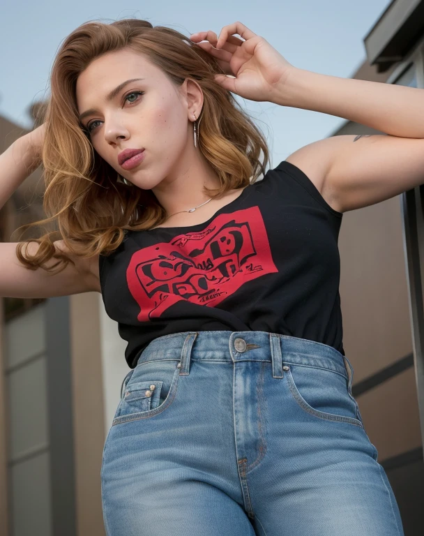 paparazzi photo of SummerSinn, (wearing streetwear:1.3), bus stop, upper body, fill lighting, eye level, <lora:SummerSinn:1>
