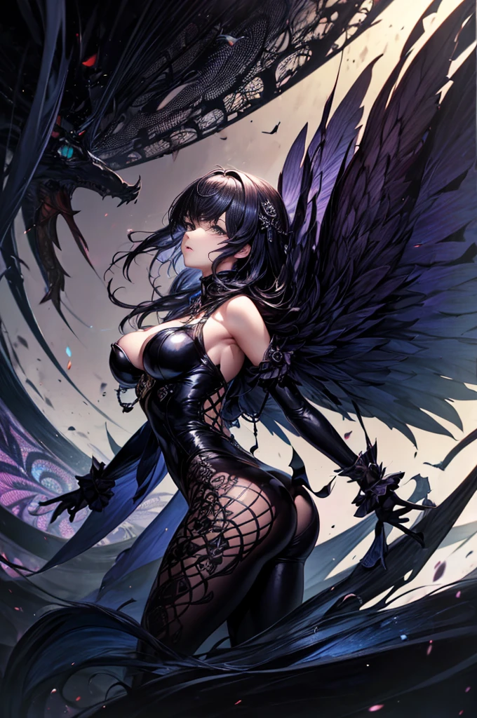 Image of a skeleton sitting on a stone throne, In the old castle, A complete but very old skeleton, (Realistic picture, highest resolution, 16ก), (A demon with wide wings and immense power on her shoulders., Twelve wings on the shoulders., Three black bat wings:1.5 , 3 white angel wings:1.5), Has 100 wings on the shoulders, There are 1000 wings that flow., Twelve wings on the shoulders., black bat wings:1.3 white angel wings:1.5), 6 angel wings, 6 devil wings, ((Small pieces of armor), The horns that grow out of the skull like a crown, Resolution 4000 x 2250 pixels, beautiful gesture, Angel wings and devil wings, (Realistic picture, highest resolution, 16K), (RAW shooting:1.5, realistic:1.5, Fantasyมืด:1.5, 8ก), (Highest quality, Masterpiece, Ultra high resolution), The Desolated Demon World, ((Perfect dynamic composition:1.7, A mole on the bone that looks like a tattoo:1.6)), Six pairs of large wings, Large devil wings, The size of the devil's wings, Amazing wings, Female skeleton with wing bones, Interior scene of an ancient castle, castle ruins, Skeleton of the Demon God, Magic, magic, Fantasy,