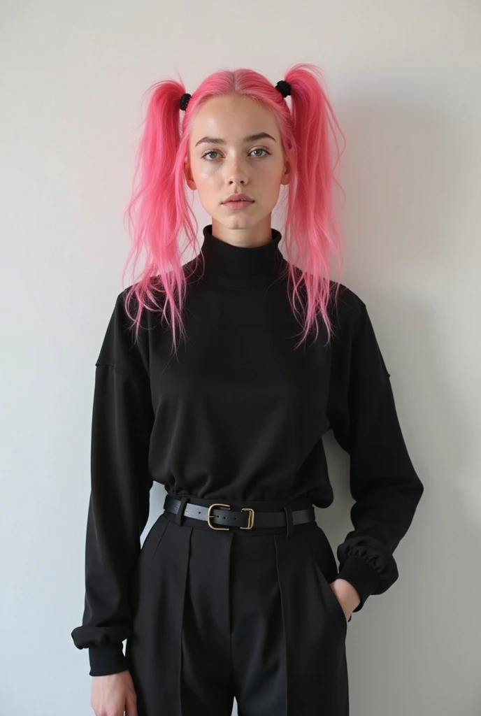 Leave it as it is, enhance it, pretty face, cute face, pink hair