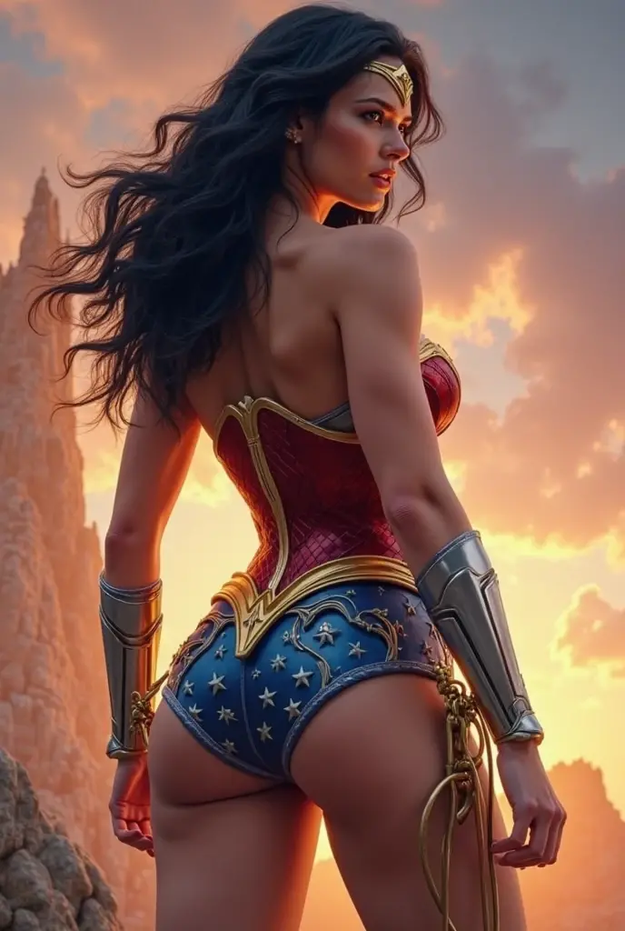 Gal Gadot plays Wonder Woman,Smile charmingly