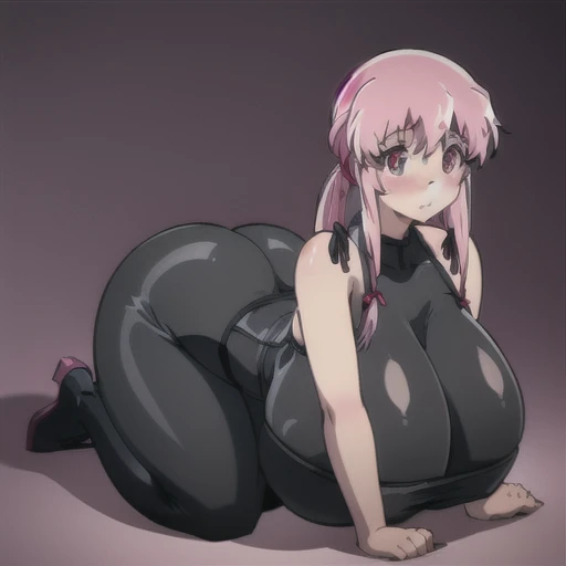Changed, fat, Chubby, Nipple piercing, hypnosis, mucus, empty eyes, a girl, glowing pink pupils, heart shaped pupils, mind control, nsfw, womb tattoo, facial, humid, trembling, FOG, brainwashing, Pink rays, corruption, vulgarity, humid, latex, afterglow, oil, heart shaped pupils, plump, curvy, large breasts, Rubber Suit, bodysuit, collar, smile, drooling, pussy juice, (((Highest quality, masterpiece))), detailed, ultra detailed, Ultra-high resolution, 4K,