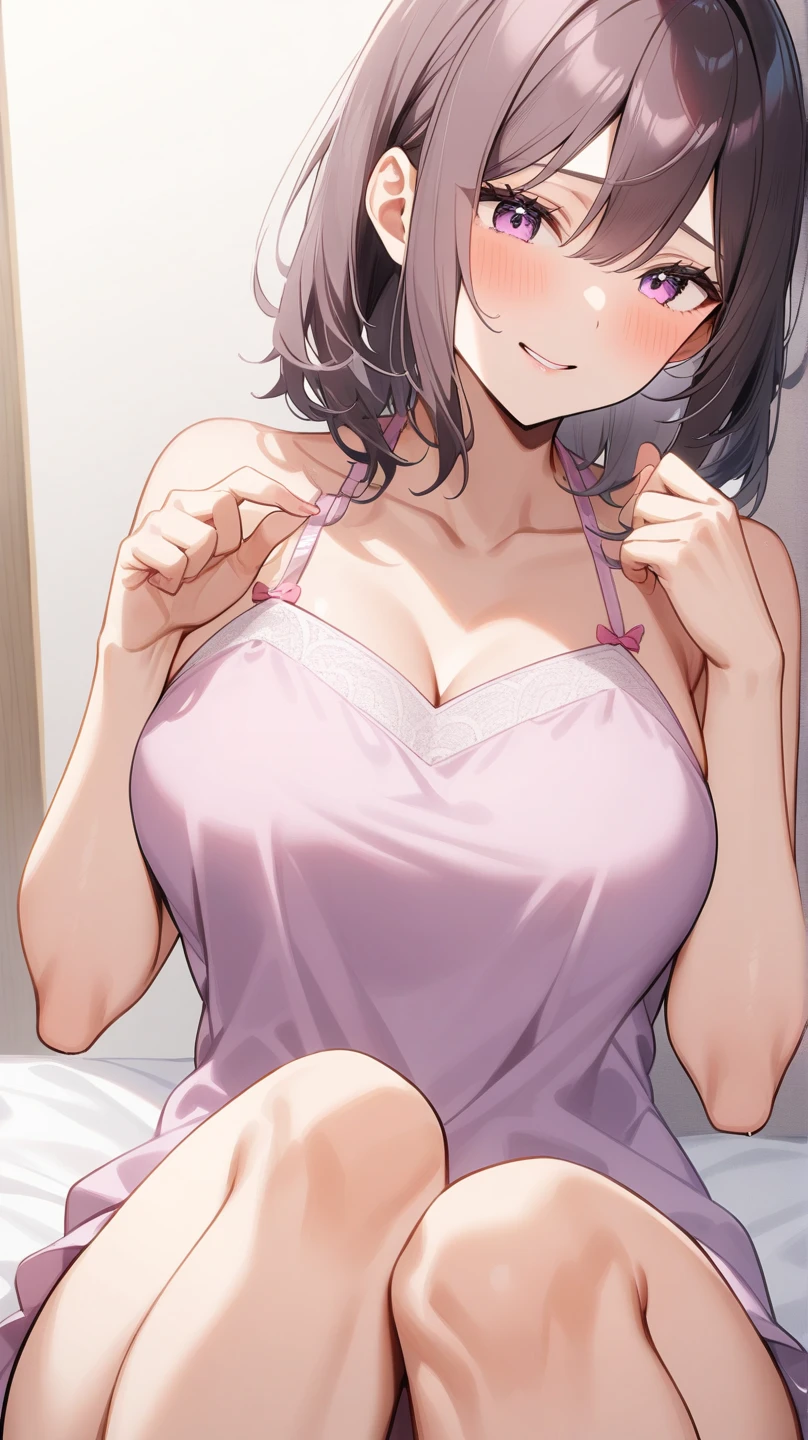 (2girls:2), (a girl on a giantess breasts: 1.2), (girl on the breasts of a giantess: 1.2), a giantess looming over a girl, (giantess girl and a girl: 1.1), (giantess:1.2), giant bed, very detailed, (height_difference:1.5), (breasts closeup: 1.3), bra, pajamas, cleavage, fantasy, very detailed, beautiful, professionally drawn, (huge breasts), (cleavage sweat), (anime drawing:1.1), sketch, (anime:1.1), (very cute anime girl), (bright), (low contrast), collarbone, (>:D:1.2), :3, (prettiest age girl), (mature face: 1.4), (laying down: 1.4), (hugging:1.2), (in a blanket: 1.1), (tall girl with big breasts: 1.2)