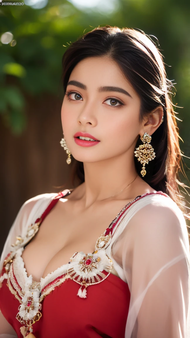 A breathtakingly beautiful and very young village girl, exuding an aura of innocence and charm. She is dressed in a traditional south Indian silk blouse, which is elegantly draped Her long, shiny brown hair is brushed into intricate long hair, in kitchen . Against this backdrop of lush green agricultural fields, the girl's flawless skin glows, making her appear even more radiant. The insane level of detail in this ultra-high definition, high dynamic range image captures every fleck of dirt on her skin and every strand of hair, as well as the vibrant colors of the flowers and the intricate patterns of her attire.perfect breast nipples nice clevage seductive poses red lips full body front face nudes pink nipples perfect face eyes lips nose eye brow eye lashes