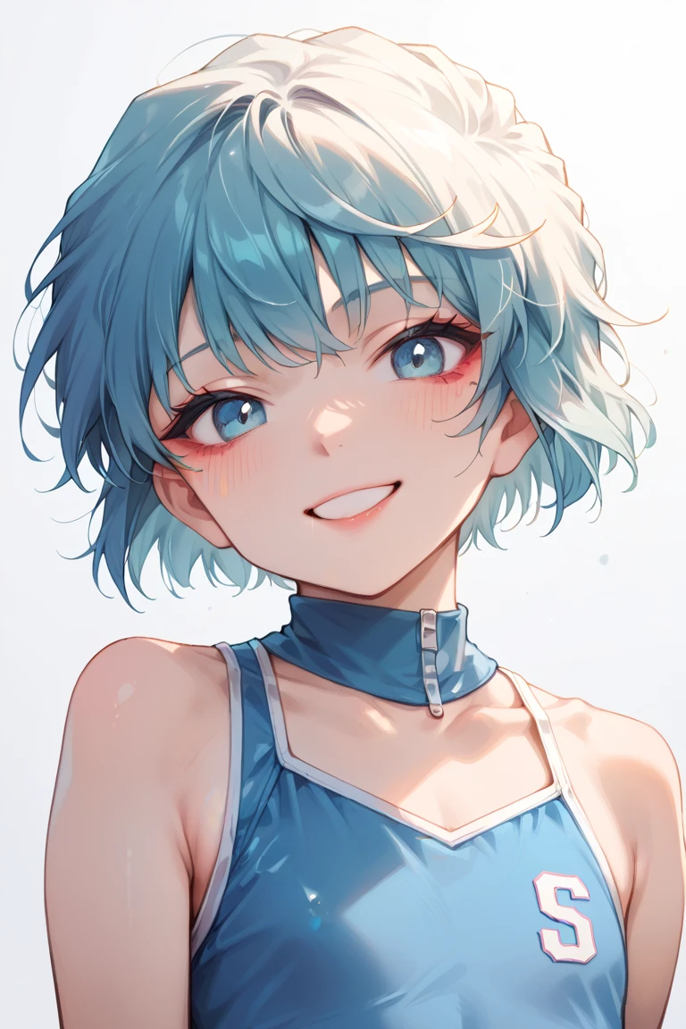 Best quality, perfect female anatomy, 4k, extremely perfect, Senju,  Tokyo revengers, perfect female anatomy, 4k, extremely detailed, Senju, short pink hair, perfect blue eyes, well detailed face, best quality full body, perfect lips Senju with lingerie ,  fondo de revistas, Pink background 🩷, cara perfecta 4k , sexy, Senju con una sonrisa inocente ,