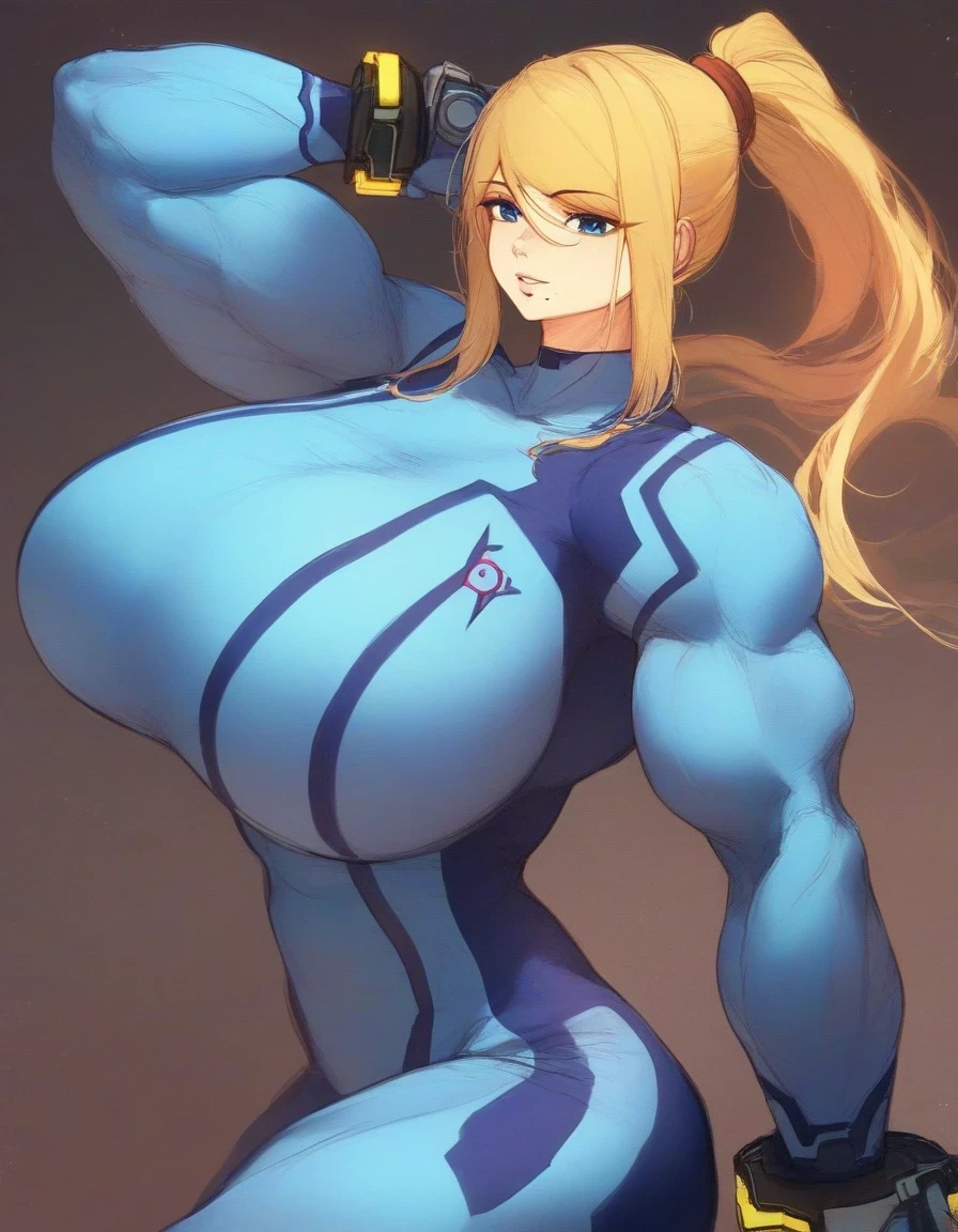 Beautiful women with golden hair and light blue eyes. They are extremely bodybuilders and have gigantic muscles. They have extremely large breasts, a thin waist and wide hips with a big ass.