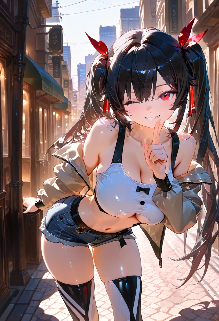 ((日本人のgirl1人、aldult)), ( small)), Black Hair、Brown Hair、masterpiece, 最high quality, high quality, Highly detailed 8K wallpapers,amusement park、Pink Hair、Extreme heat、Heavy breathing、breathe、Sweat、Head ornament、cute girls、Cute Maid、Bold Pose、(Secrete saliva)、Big nipples、Wait for orders、No fixes、(girl、Squid Belly、)、(No underwear)、Beautiful big boobs、(激しいSweat)、(Saliva volume:1.4)、(Elementary school girl、Cute belly、Abdominal distention、Spreading pussy、Squirting)、(stroking the stomach:2)、(Beautiful Face)、(serving)、(Trembling in the lower back:2)、Life-size、In front of the camera、Walk with your feet together
