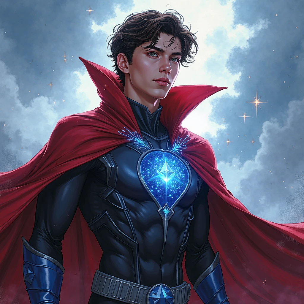 jim lee, 1boy, young harry potter, daniel radcliffe, wizard ,night, brown cape ,holding a wand, solo , fantasy, magic, upper body, cowboy shot, ((masterpiece)) <lora:jimLeeDCComicsMarvel_offset_smaller:0.65>