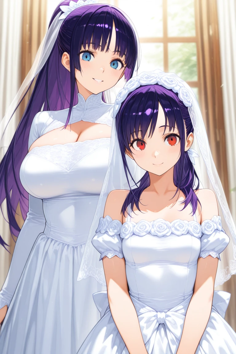 ((Masterpiece)), (((Best quality))), ((Ultra-detailed)), ((illustration)), ((Disheveled hair)), ((frilld)), (1 Girls), (Solo),wedding gown,long whitr hair,