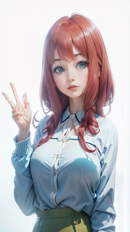 (Highest quality, masterpiece:1.3, Ultra-high resolution), (Very detailed), (Realistic:1.4, RAW shooting), ((operating:1.4)), ((the body is slim)), girl, Japanese, cute, Straight Long Hair, Big Breasts, Turn your body forward, (View from the front:1.1), Looking into the camera, focused on the chest, Light brown hair, ((Black Choker)), Very long and bushy eyelashes, blue eyes, bangs、hospital, Incredibly long pink tongue, Horror