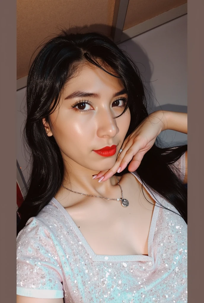 Female body, nsfw, ((gigantic bosom)), (plump:0.8), (nude, sexy), beautiful skin, ((topless, shirtless, breasts out)), transparent, transparent clothes, transparent attire, ((big breasts)), (nsfw), (white skin), (best quality), photorealistic, indoor,
