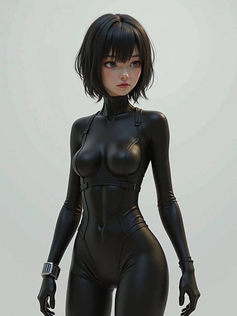 ((Highest quality)), ((masterpiece)), (detailed:1.4), 3d, detailedな筋肉のリアルなmasterpieceを持つカメラを見ている美しいサイバネティックガール, Beautiful cyberpunk woman image,High resolution (High Dynamic Range),Ray Tracing,NVIDIA,Super Resolution,Unreal 5,Scattered beneath the surface,PBR Texturing,Post-processing,Anisotropic Filtering,Depth of written boundary,Maximum clarity and sharpness,Multilayer Texture,Albedo and Specular Maps,Surface Shading,Accurate simulation of light-matter interactions,Perfect Proportions,Octane Rendering,Two-tone lighting,wide aperture,Low ISO,White balance,Three-part method,8K RAW, Active Pause, Action pose, Gold Parts, fringe, Short-haired, coastal,(A faint smile),(Background is Moon:1.1)(From below),masterpiece,8k,Silicone Skin