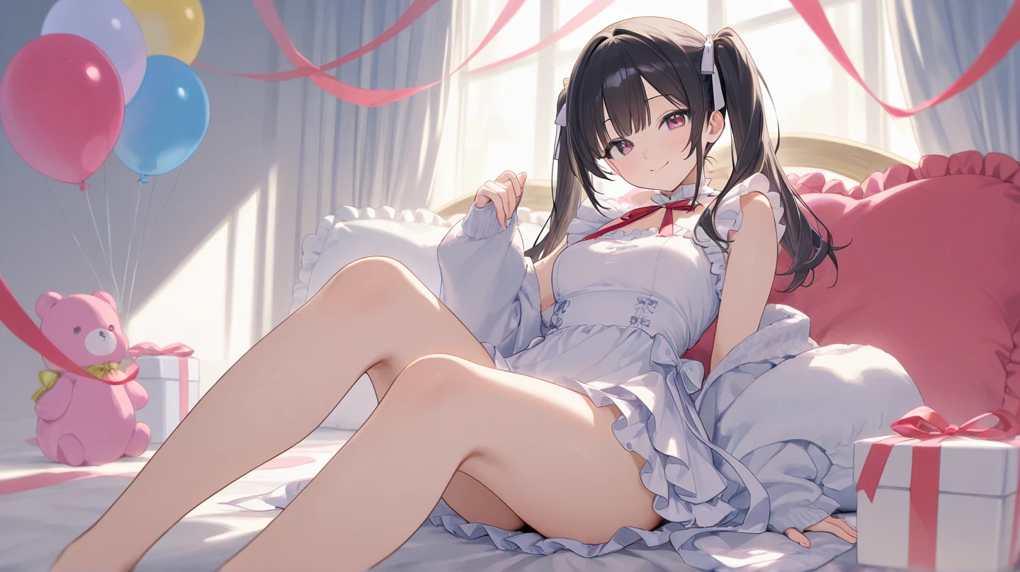 get down on the bed，Kneeling pose，Spread your legs