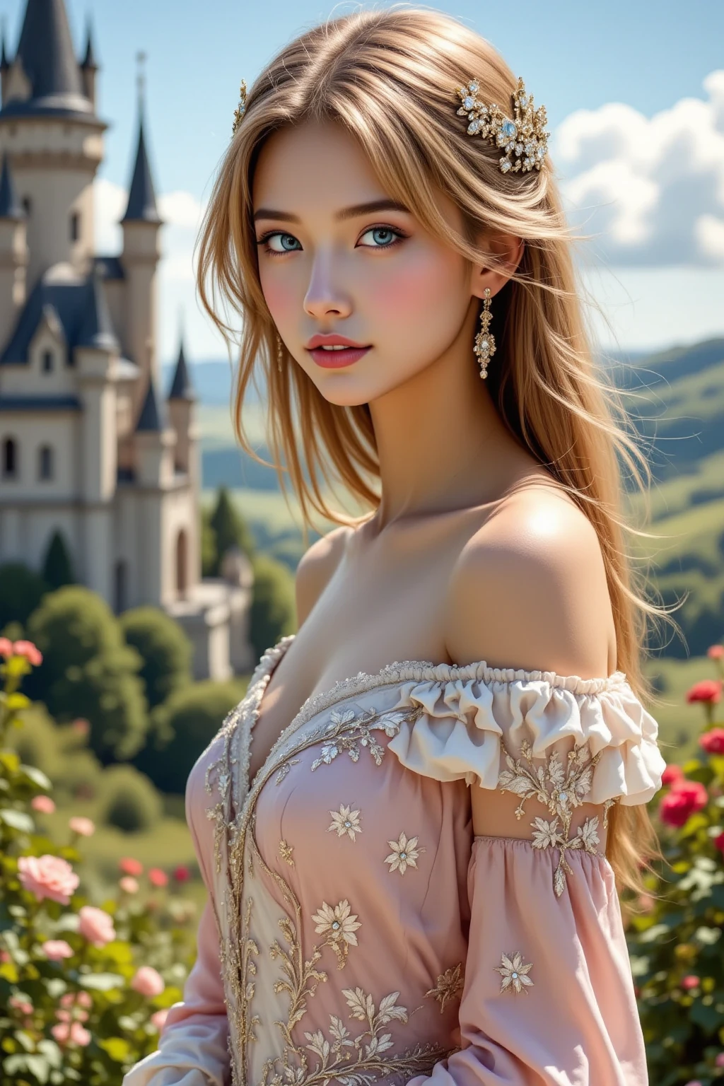best quality, masterpiece, (realistic:0.8), young woman,
auburn hair,
colorful wedding dress,
warcraft,
front, detailed face, beautiful eyes, (smiling:1.1), blemishes,
garden,
vibrant, sharp focus,
<hypernet:sxzBloom_sxzBloom:0.3>