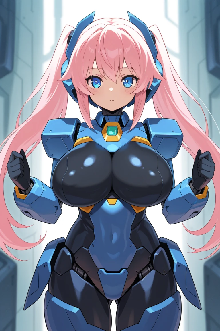 (Full body image:2), (one/Miss/mechanical:1.8), (Very big breasts:1.8), (all mechanicalal body:2), (Comes with bionic armor:1.5), White with black gear, (她在one艘靠近窗戶的太空船裡看到外太空:1.5), (她有one頭很短的紫色直髮:1.2), (blue eyes:1.2), (moan:1.5), (blush:1.5), (Strike sexy poses for the audience:1.5),    anime style, Japanese cartoons, 16K, high quality, textured skin, ultra high definition, Award-winning