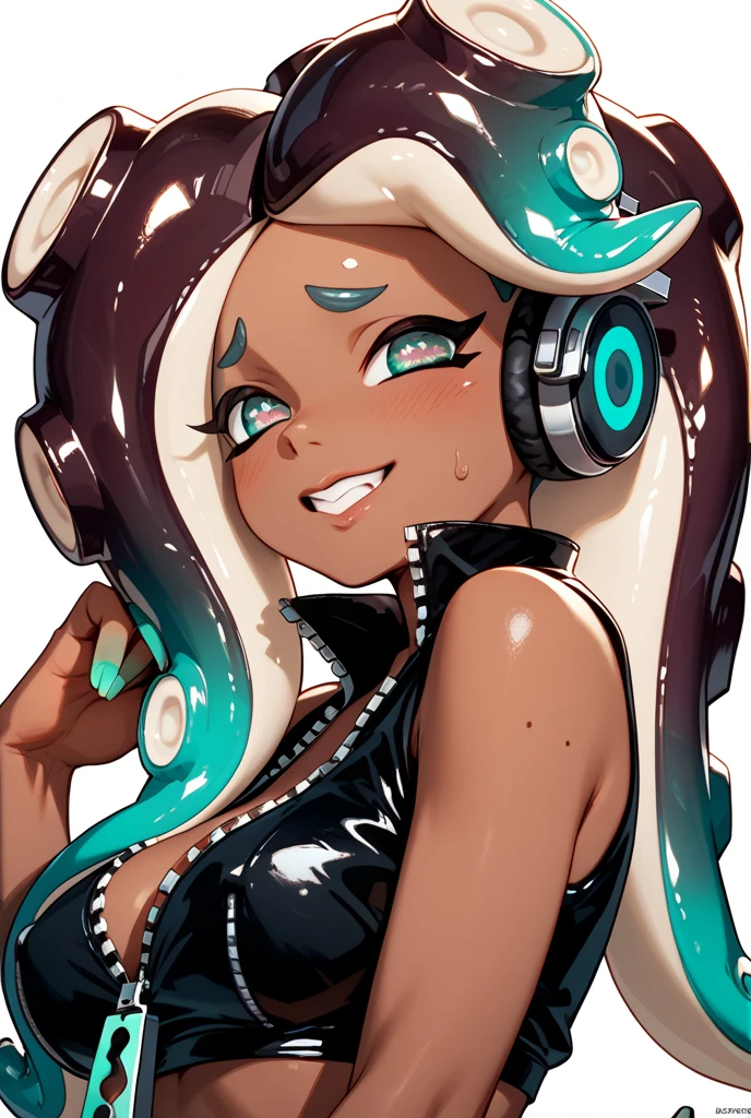 {{BENGUS,Edayan}}, {{{{{hyper-defined art, anime coloring, best quality, hyper-hdr, 8k uhd, hyper absurdres, hyper aesthetic, hyper-detailed background}}}}}}, Lusterise, { raw sensuality, black woman, black and red striped thick scorpion tail, , sitting in a ice cream parlor, dreadlocks, headphones,impossibly beautiful african-caribbean features, red and brown heterochromia eyes, sitting, licking ice cream, backless, sleeveless dress, thigh lace clogs}, {{{very dark skin, voluptuous, curvy, strong, shortstack, black hair, soft face, small wide nose, firm medium breast, curvy hips, wide hips}}}, {{{{{Hyper stylistic, sharp gradients, deep highlights, hyper exposure, hyper detailed smooth textures}}}}}, {{{{{perfect hands, hyper perfect , perfect eyes, perfect anatomy, perfect physiques, amazing skin, hyper-detailed eyes, hyper-detailed features}}}}, {{{salaciously smiling, dynamism, dynamic lighting, dynamic shading, sensual shadowing, sensual atmosphere}}}