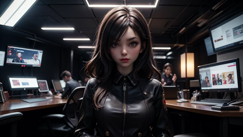 Networking Event Virtual event where participants interact and expand their network in a virtual space. Discussion tables set up based on specific themes. perfect pictures, super realistic image, futuristic, metaverse, male female, professional environment ,