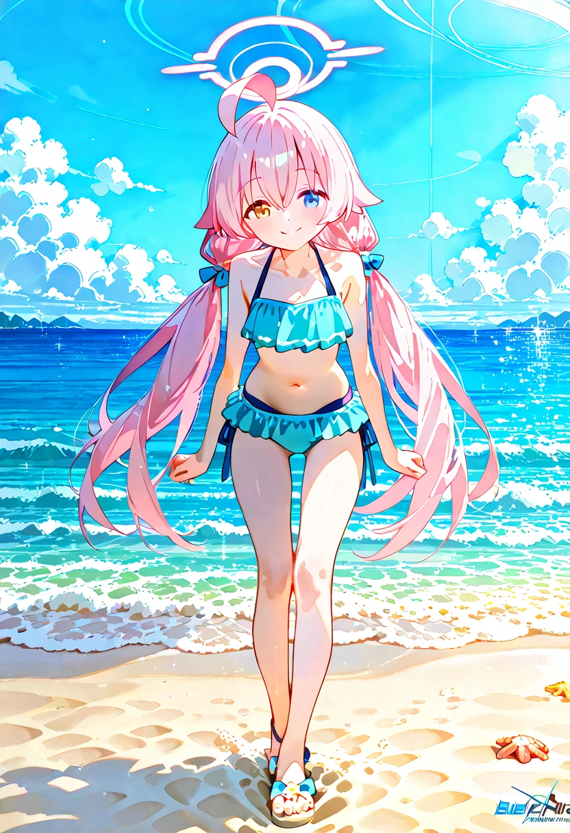 8K,gal,an extremely delicate and beautiful,Beautiful and realistic skin,Shiny jewel-like earrings,Long colorful hair,beautiful eyes,full body,head to toe,beautiful regs,bikini
,beautiful tinkle stars ,Star of the sky,summer beach