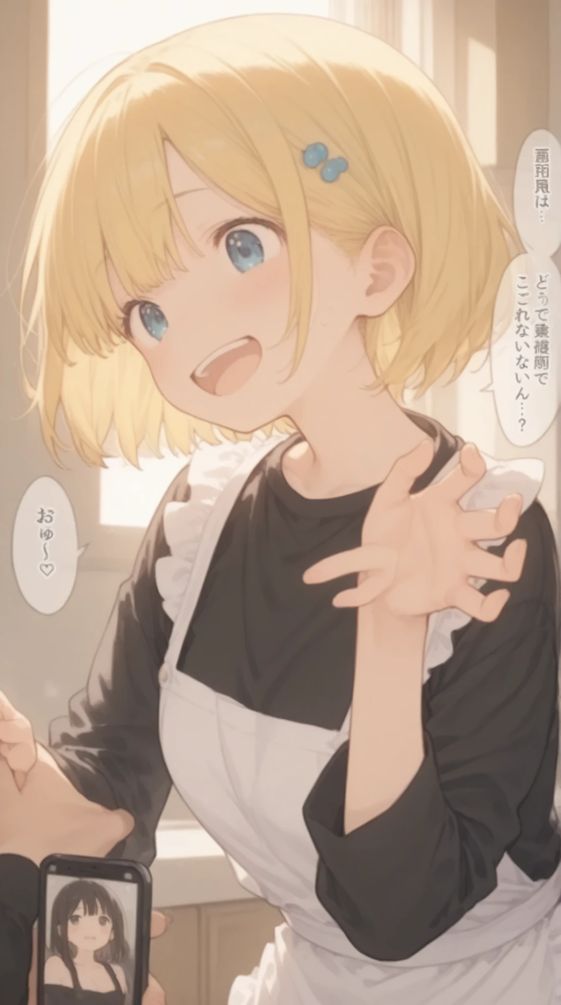 (One transcendent beautiful girl)、ultra-detailed、(8k, RAW photo, best quality, masterpiece:1.2), (extremely detailed 8k wallpaper),professional lighting,sharp focus, depth of field、(((Detailed and accurate face))),(((close up face)))、nfws,((blonde、short hair))、((Beautiful Eyes)),((20-year-old woman))、((Gal))、(Earrings).(((Shirt dress、black tights))),(boots)、((Shoulder bag)),((A room in an apartment))、(((entrance)))、(((Kneeling))),(((look up at viewer、Looking up)))、((blush、Shy smiling blowjob))