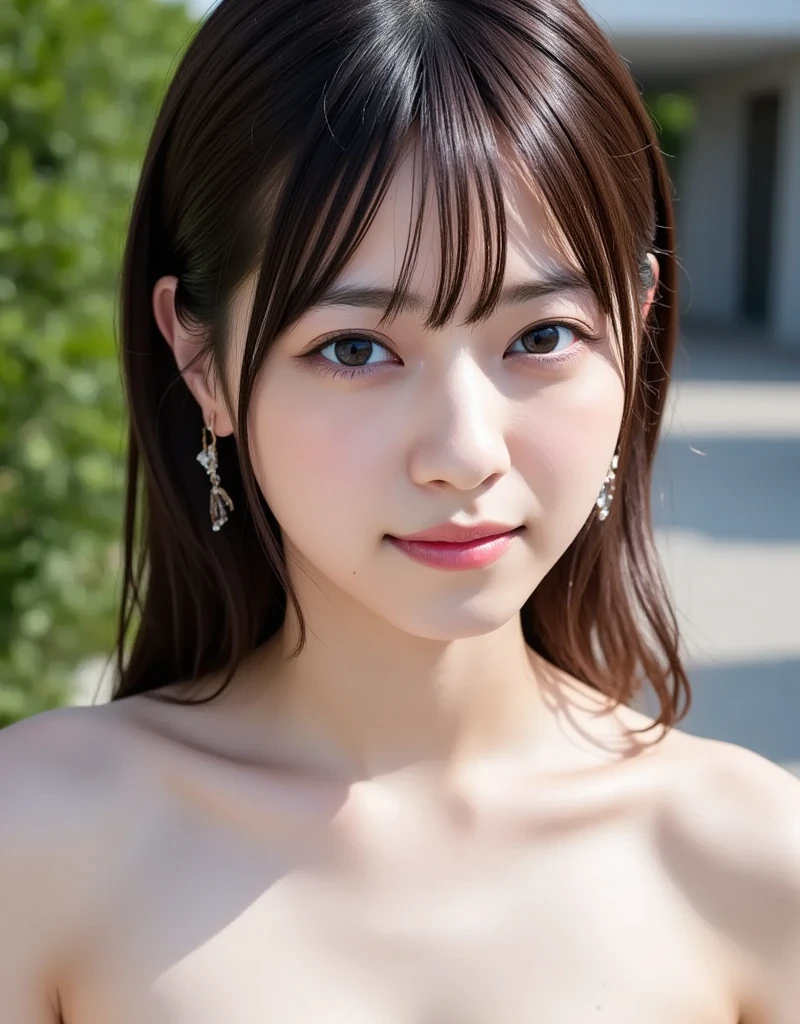 (masterpiece:1.3), High resolution, Super detailed, Highly detailed CG Unity 8k wallpaper, Realistic, photo-Realistic, RAW Photos, Beautifully detailed face, Pale skin, Realistic glistening skin, Detailed cloth texture, Detailed hair texture, Perfect body, Beautiful Face, Accurate, Anatomically correct, Highly detailed face and skin texture, Natural neck length, (Beautiful Hands), (Fair skin:1.1), (Good teeth alignment:1.1), (Sweaty skin:1.2), BREAK, Fine grain, Symmetrical eyes, Light brown eyes, double eyelid, Thin eyebrows, (Glossy Lips:1.4), ((A face waiting for a kiss:1.2)), (blush:1.1), (Sparkly little hair accessories:1.1), (Beautiful smile:1.1), (Holding a microphone:1.3), BREAK, (An elegant and cute 15-year-old junior idol:1.3), (nude, nsfw, Very erotic nipples:1.4), baby face, BREAK, small breast, Slim figure, Toned Abs, ((Half Up, Black Hair, bangs:1.2)), (Cowboy Shot:1.2), (View your viewers), Cowboy Shot, From above, BREAK, (Singing on stage:1.3),Harajuku、20 years girl、Cute、Sexy shot looking at camera