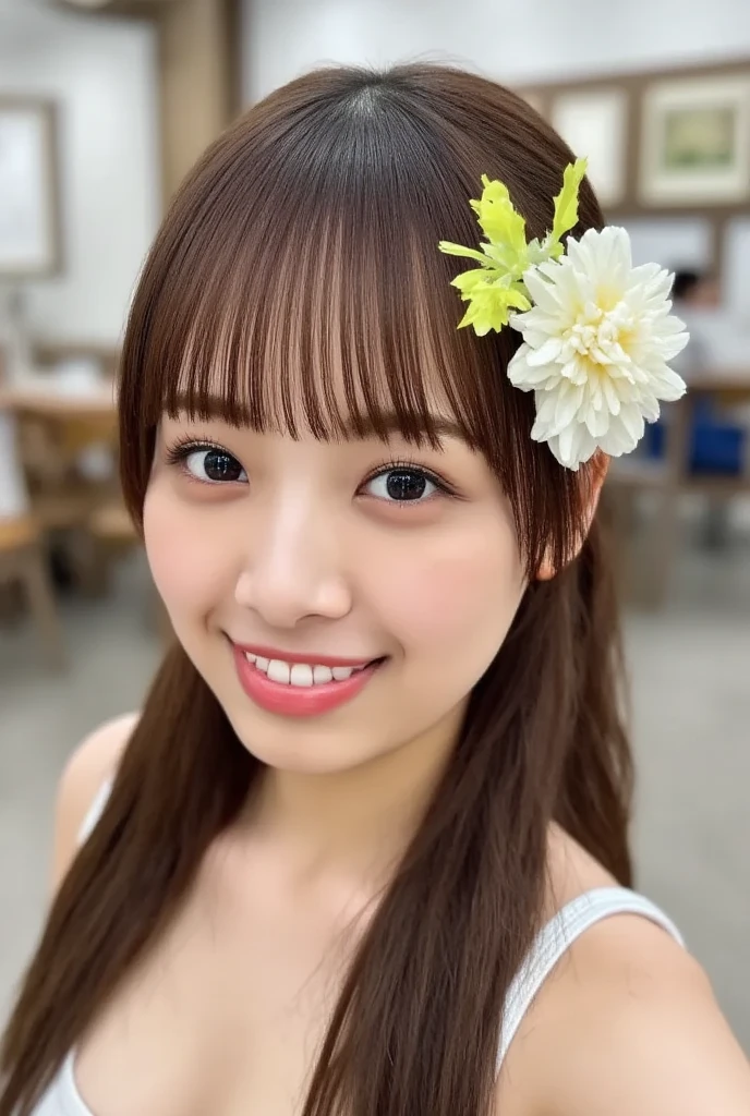 ((Highest quality)), ((masterpiece)), (detailed), A Japanese female junior high school student, cute、Beautiful face in every detail、Fair skin、whole body、Exposed skin