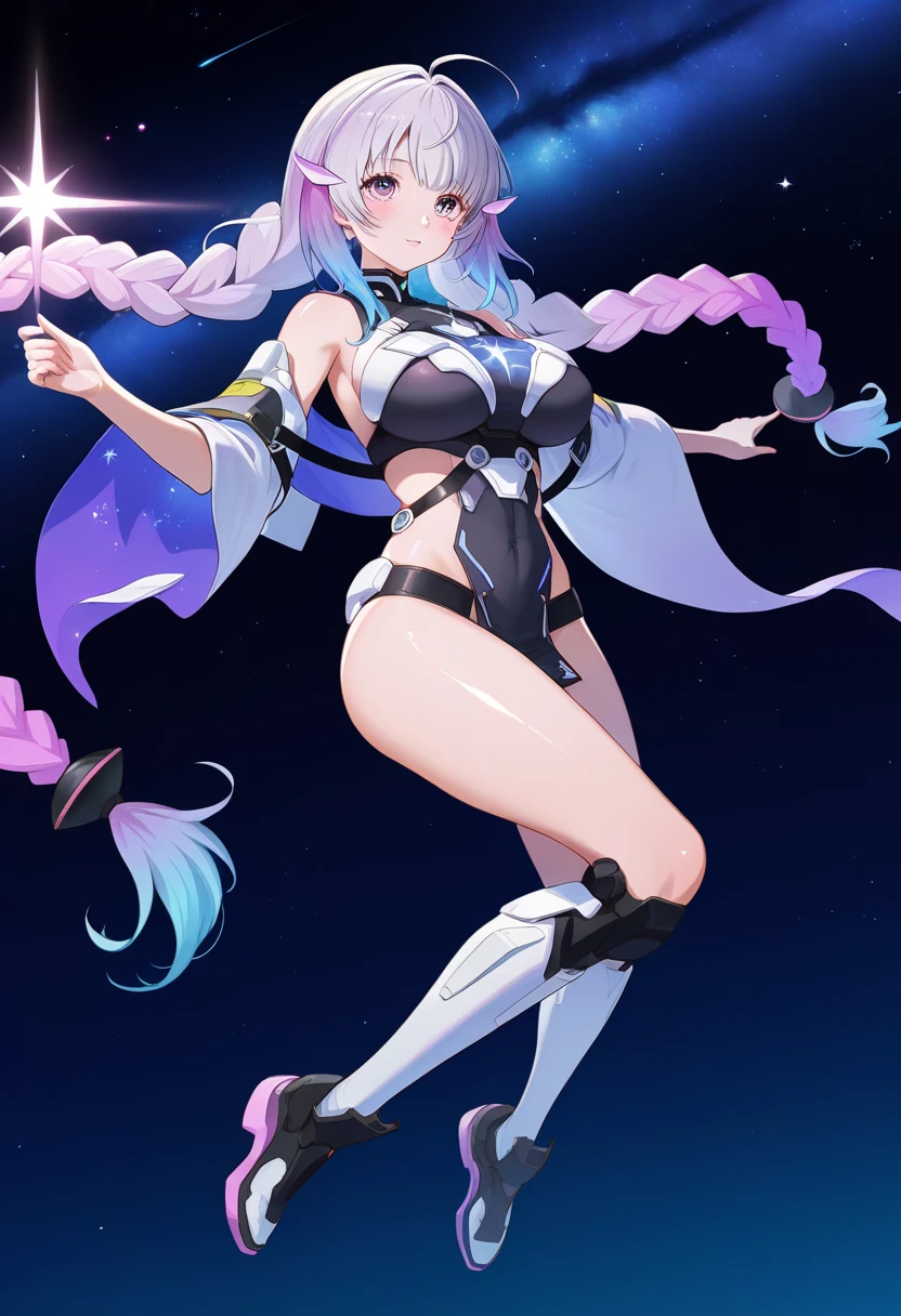 The War Games of Zelos, many girls, colorful hair, knight, ponytail, colorful hair, colorful eyes, Appearance at birth, multi pose of drawing a sword, Delighted, group, full body shot.,
