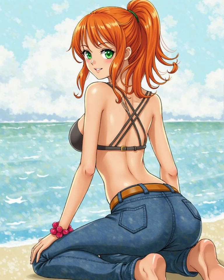 onepiece、Nami、barechested、Colossal tits、Big ass、、(top-quality)、Cowgirl、ssex、Beautuful Women、