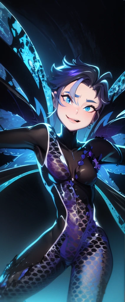 masterpiece, hyper detailed, best quality, extreme detailed, illustration, Delicate Composition, cowboy shot, fussion of abstract and fluid art, (dynamic view:1.1), 1 girl, (head tilt:0.8),solo, iridescent hair, small breasts, (blouse:0.8), (double exposure:1.0), fluid hair, fussion of fluid and hair, simple background, light background, by peter wileman, by Alphonse Mucha<lora:SilvermoonMix03_2:1>
