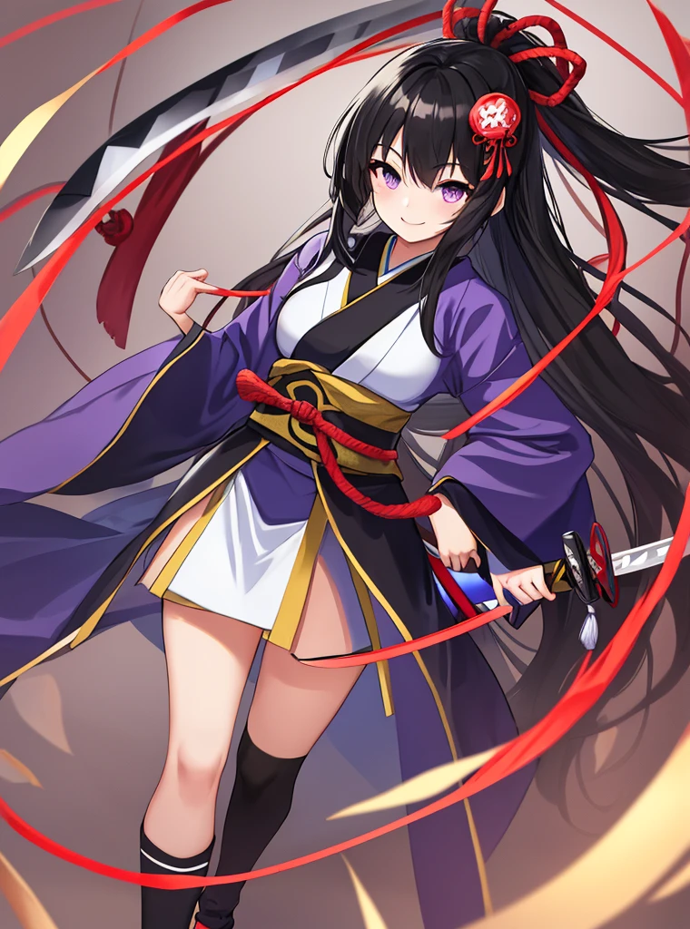 black hair, Red phoenix eyes, ancient wind, Purple Hanfu, 8k, super detail --auto