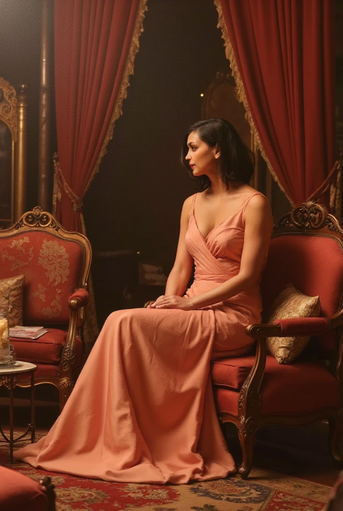 fille dans sa chambre allumeuse