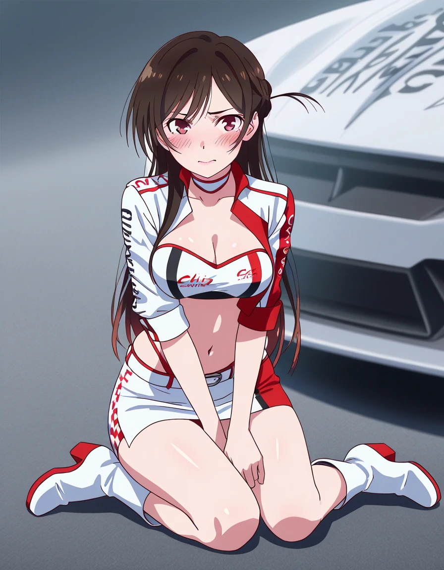<lora:RenSaionji001:0.7>,
AngelNumber7,1girl,
heart choker,
angel wings,crop_top,midriff,
elbow gloves,
bikini,
sports car,AE86,