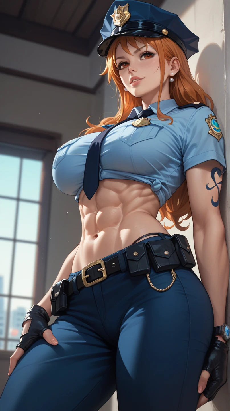 masutepiece, best quality, highly detailed, Cowboy Shot, Portrait, text saying "Do not cross"
harems, police woman, large breasts, Petite, White jacket, (beltbra:1.2),(caution tape:1.3), deep skin, Skindentation, 
BREAK
city, alleyway, Red_And_Blue_A light, (police_Car:1.2), siren, syota_Scene, Night, Dark theme,  ty), (Clouds), Add_detail:1,Hair over one eye, Colossal tits, Tits, Hyper Maximum Size_breasts!! with the type of boobs_melons, wide hips, Huge ass, thick legs,