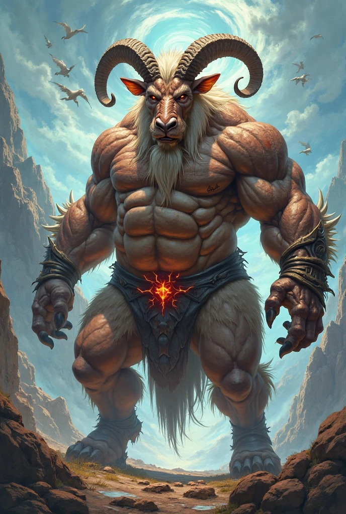 ultra-detailed, masterpiece, masterwork, high quality, best quality, hdr, (nature), posted on e621, (by darkgem), nsfw, male, solo, ((nude, fundoshi)), (white body minotaur), hairy dragon, (white chubby body), (long golden hair, yellow eyes), standing, dynamic angle