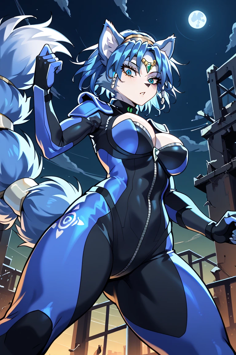 ultra-detailed, Explicit, Beautiful body, Beautiful Nose, Beautiful character design, perfect eyes, perfect face, ultra highres, 4K, beautiful legs, perfect legs, Nice hands, Perfect hand, Masterpiece, Best Quality, Highly detailed, illustration, absurdres, street fighter, doll suit, shadaloo doll, dollsuit, expressionless, blank eyes, looking at viewer, red gloves, emotionless, black latex, corrution, mind control, female combatant, full body, hypnotized, unhappy trance, full body suit, ribbed bodysuit, both arms at side, obey, perfect female body, extremely glossy latex, hypnosis, hypnoLora, empty eyes, Mind control device, poses, submissive_pose, Slave, hat, necktie, stand up straight, standing, standing at attention, hat, necktie, belt, latex, ribbed bodysuit, thighhighs, garter belt, Fighting Stance, extending the right arm from the shoulder into the air with a straightened hand, nazi saluting, military, military saluting, salute, thigh boots, Yu-Gi-Oh!, 1girl, solo, animal ears, blue hair, blue eyes, cat ears, tail, cat tail, Ni-Ni the Mirror Mikanko
