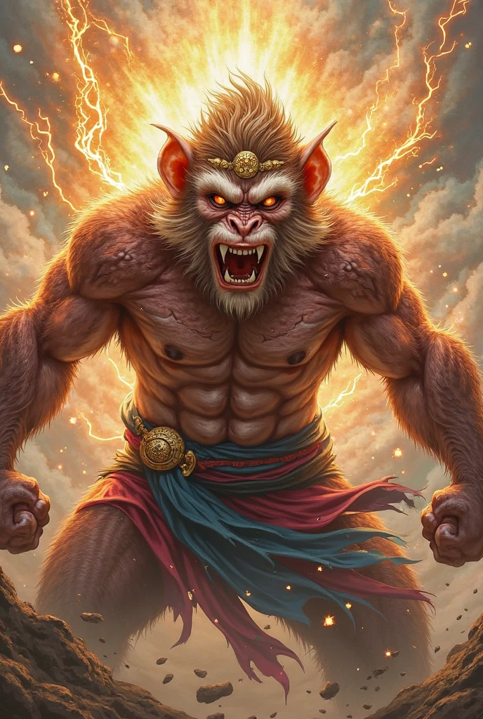 Angry sun wukong wallpaper
