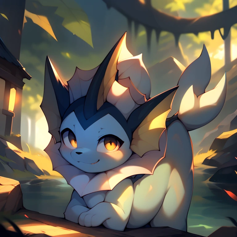 Outdoor, on_bech, on_sand, evil_smile, (chibi) ((Vaporeon)), [[subtle_body, blue, whale_tail]], (((quadruped, feral, canid, canine))), hind_limbs, (pink_pawpads:1.2), (animal_legs, animal_hand:1.2), looking_at_viewer, on_back, best_quality, hi_res, masterpiece, absurd_res Highly_detailed, 4k, high_detail, detailed_background uploaded_on_e621, (by_Hioshiru:1.2), (by_Ancesra:0.6), (by_Kekitopu:0.6), (by_kikunyi:0.6), (by_Syuro:1.2), (by_Doxy:0.6), (by_youjomodoki:0.6), by_dacad, (by_reysi:1.2), by_zinfyu, by_pata, by_chunie, by_dr.bubblebum