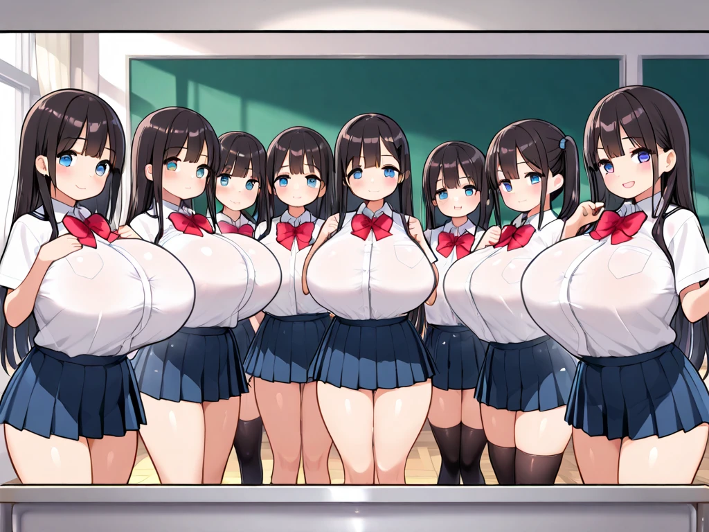 (((Ultra absurdres))), (collage:1.5), (various school scenes), (various angle), (ultra-quality), (in 8K), ultla highres, Hyper Detailed, High contrast, Ultrafine Strike, creative refinement, Realistic, extremely detailed CG unified 8k wallpaper, Highly detailed, High-definition raw color photos, professional photograpy, Realistic portrait, Cinematic Light, Beautiful detailed, 20 years old woman, bob cut ,ponytail, blue eyes, (diagonal bangs), (realistic skin:1.3), (Best Quality:1.4), Super Detail, High quality, ​master piece, lifelike, (sharp focus), Perfect face, Silly, (Wearing a business suit), (office worker), (secretary), Delicate Beautiful Hair and Eyes and Face, Delicate eyes, radiant eyes, Lifelike, Hyper-detailing, (colossal tits:1.7), (Big breasts:1.7), (Beautiful breasts:1.5), ((sexy hip)), Beautiful cute woman, (Bukkake:1.5), (no panties:1.5), (NSFW), camel-toe details, (arms behind back:1.3), arms are down, Dripping from the crotch, Overflowing from the crotch, ((Sexy legs)), thighs, (Women's changing room), (((Seducing the viewer))), (Office lady's sexy self producing), (Changing clothes), wet clothes, (((Sex metaphor)))