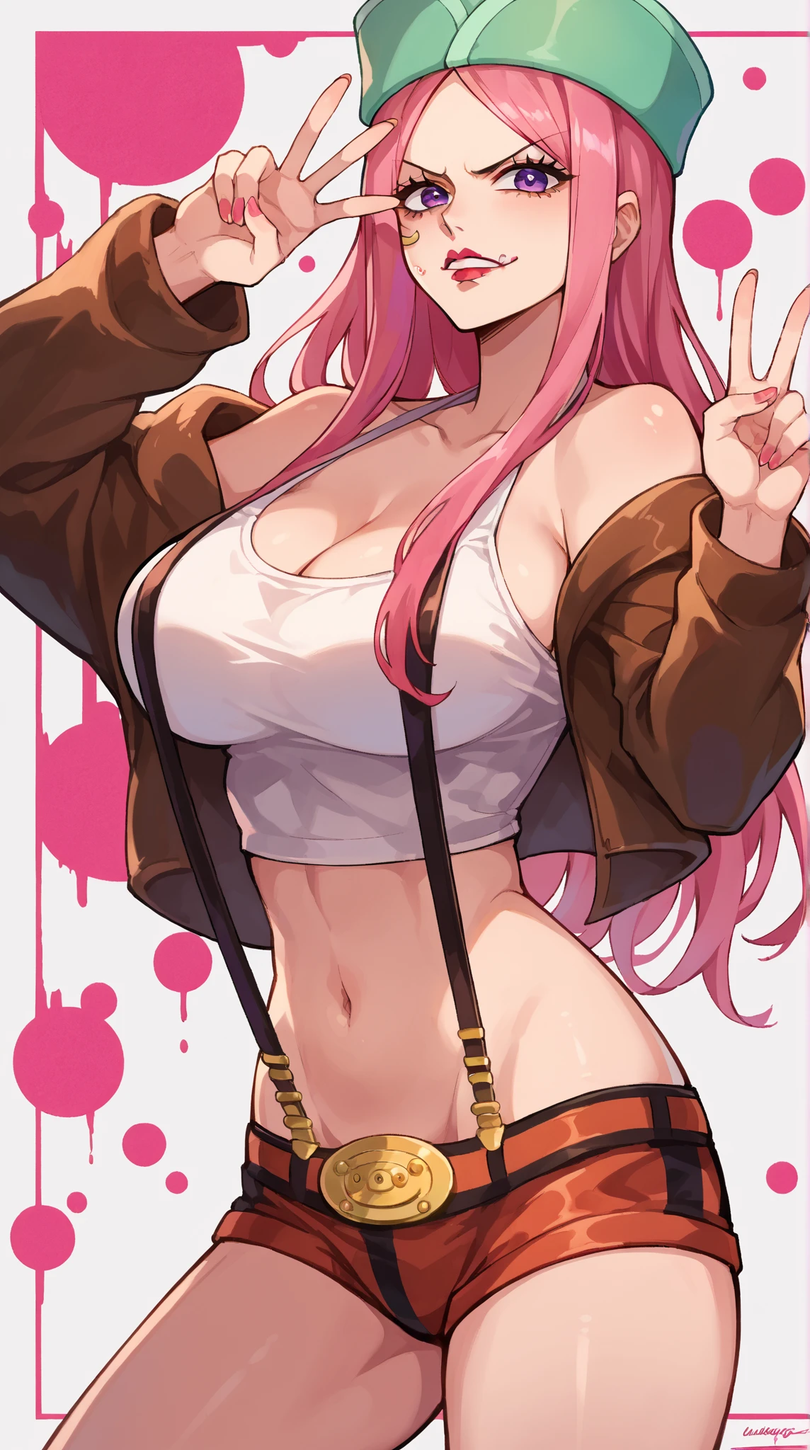 Very detailed、Highest quality、Best image quality、masterpiece、8k、 (Big Breasts:1.5、topless、only breasts are in full view :1.5、bare breasts:1.5 、bare nipples:1.5、necklace)、(shoulder-length blonde hair、Medium Long Hair)、(smile、Open Mouth) 、(Hilarious)、(Big eyes)、(Beautiful and shining eyes)、(Detailed anime eyes)、(Puffy eyes)、、((SFW Huge Body))、Cowboy Shot、(highleg panties:2.0)、horn