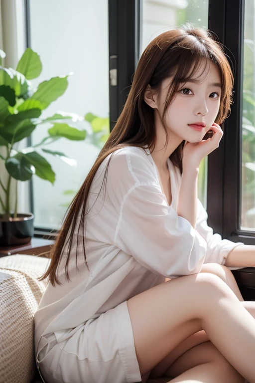 Masterpiece,(Most Realist:1.5),Max Resolution,Max Face Resolution,Maximum Environmental Detail,Most Beautiful Woman,,Thai Woman,Thai,Teen Girl,Fair Skin,Big Eyes,Beautiful Eyes,Short,Bright Face,Most Beautiful Nose,Sitting on a Wonder
