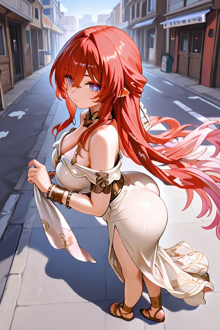 Highly Detailed beautiful and aesthetic,extremely detailed CG unity 8k wallpaper,(((masterpiece))),(((best quality))),((ultra-detailed)), ((illustration)),
1girl, <lora:centaur-000014:0.8>,centaur,red hair,blue eyes,cat ears, large breasts,fur,