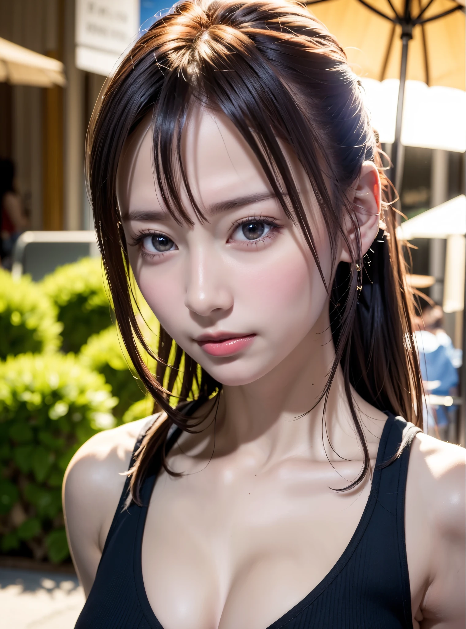 Soft and curly bangs