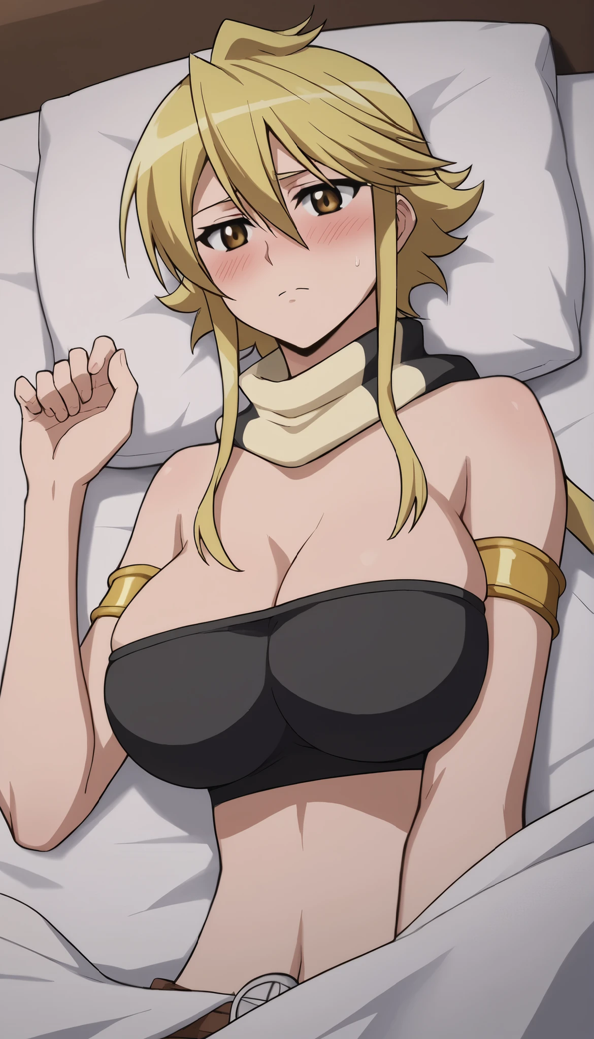 ((最high quality, High resolution)), ユニティ 8k wallpaper, (figure:0.8), (Hollow Eyes:1.6), Highly detailed CG, Night Time, One girl, (blush), Medium chest, A light smile, (Love Hotel:1.3,Love bed,Sit on the bed), Clear skin, ((Ecstatic expression)), (masterpiece), wallpaper,high resolution,Bed with a night view,Intricate details, beautiful, sexy, erotic, Obscene, Noise Reduction,Sensual,Seductive pose,Cute anime face,choker,high quality,(Anime Style),Sexual,Shiny Hair,Blonde Hair,(Hollow Eyes),(Mind control,brainwashing,Hypnosis),((Open Bust、Nipples、Areola、Beautifully Shaped Breasts)),(マゼンタ色のsexyランジェリー),Kneel, Side View Blowjob, Sitting on knees, Spread your thighs, sexyポーズ, Kneel, eye contact with the man above her, man standing over her, (Look up at the man:1.6)