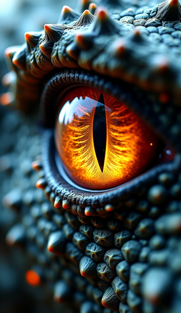 Dragons eye, close view, shyni eyes, mystic, dark ambience, intricated , cinematic, Very Big