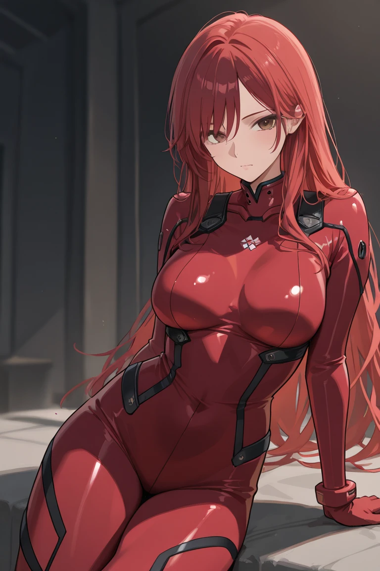 masterpiece, best quality, highly detailed, highres, hdr,
kallen stadtfeld, code geass, 1girl, solo
blue eyes, hair intakes, large breasts, red hair, short hair, skin tight, spiked hair
cowboy shot, intense angle,
mksks style, beautiful background, detailed background, professional lightning, indoor, pool,