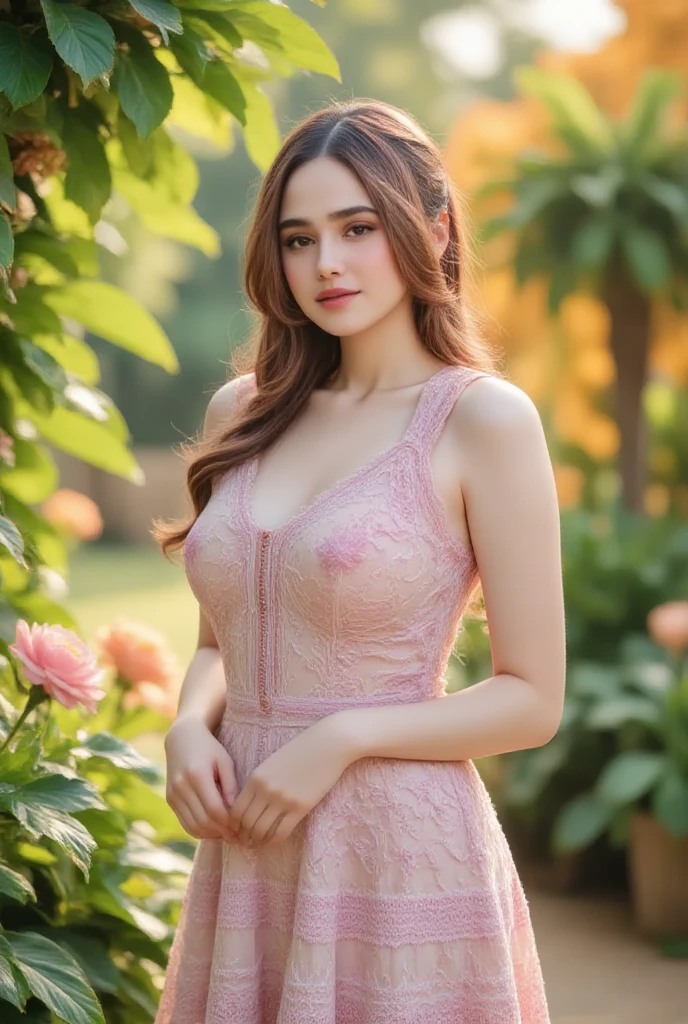 Beautiful, cute baby Face, Disha Patani, (wearing Patung), sexy Patung transparant dress, slightly Chubby, long legs, White Skin, Smiling, porn studio Background, day light,mid shot, full body, Perfect Potrait, Bokeh Effect, Look at Viewer, large breast, ((adorable:1.5)), nipple erected detailed, ((masterpiece:1.1)), dark hairy pussy detailed, ((bokeh:1.2)), buttocks,(naughty seductive poses)