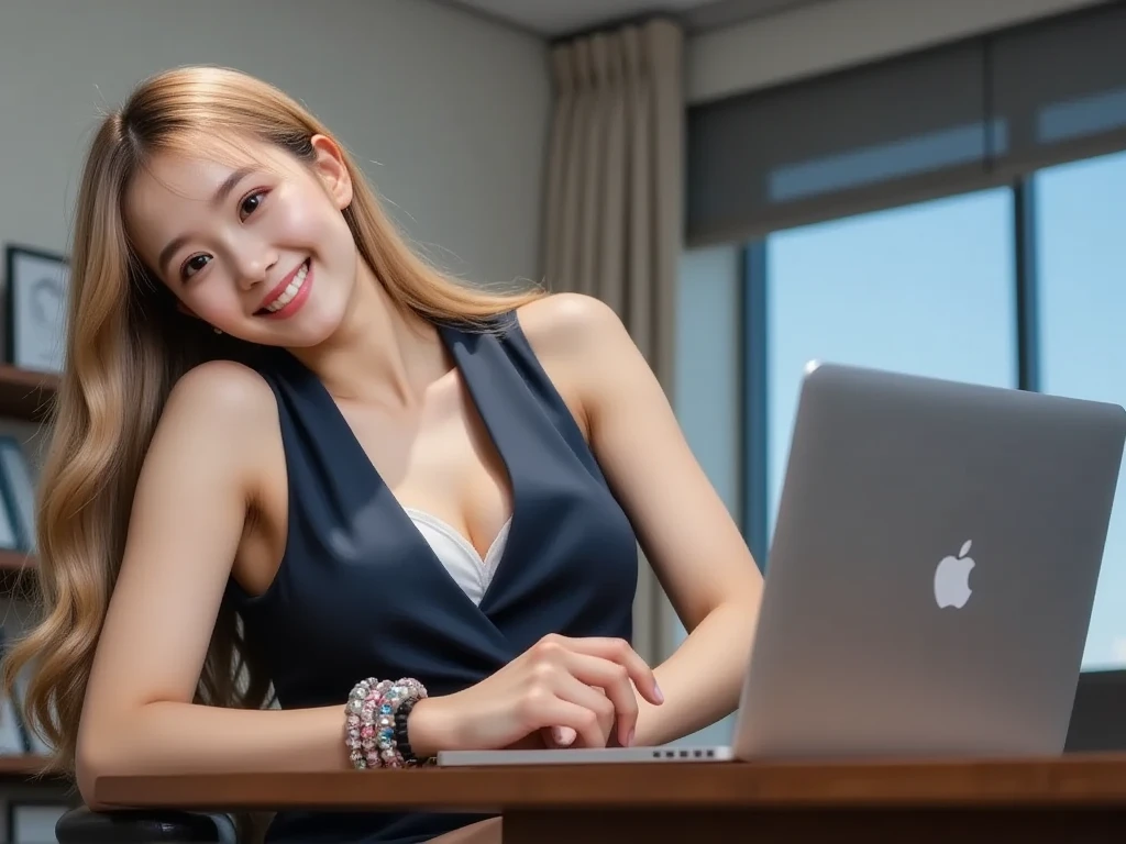 background as is, Beautiful woman presenting the news, announcer, Random Actions,